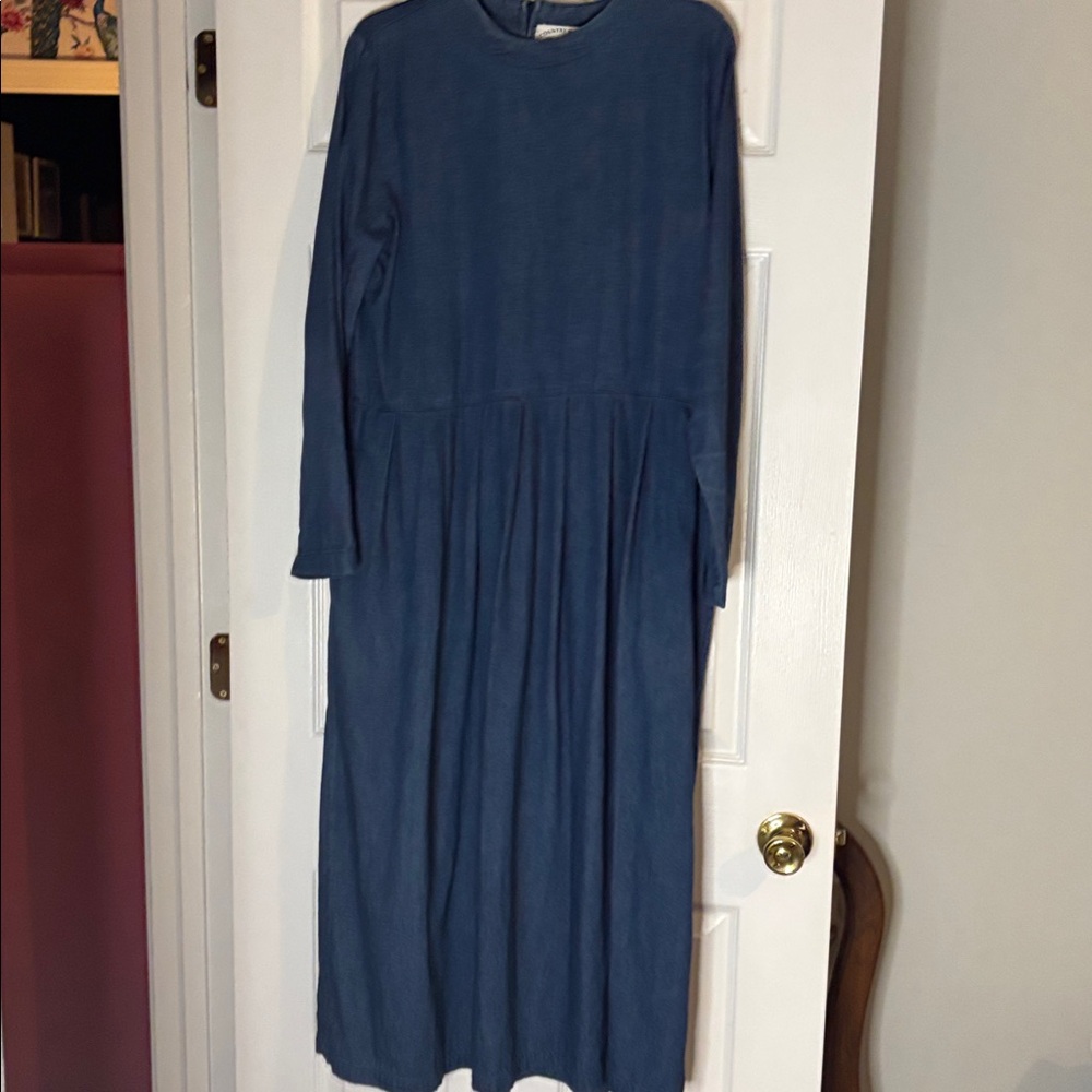 Blue Denim Long Sleeve Dress Size 14